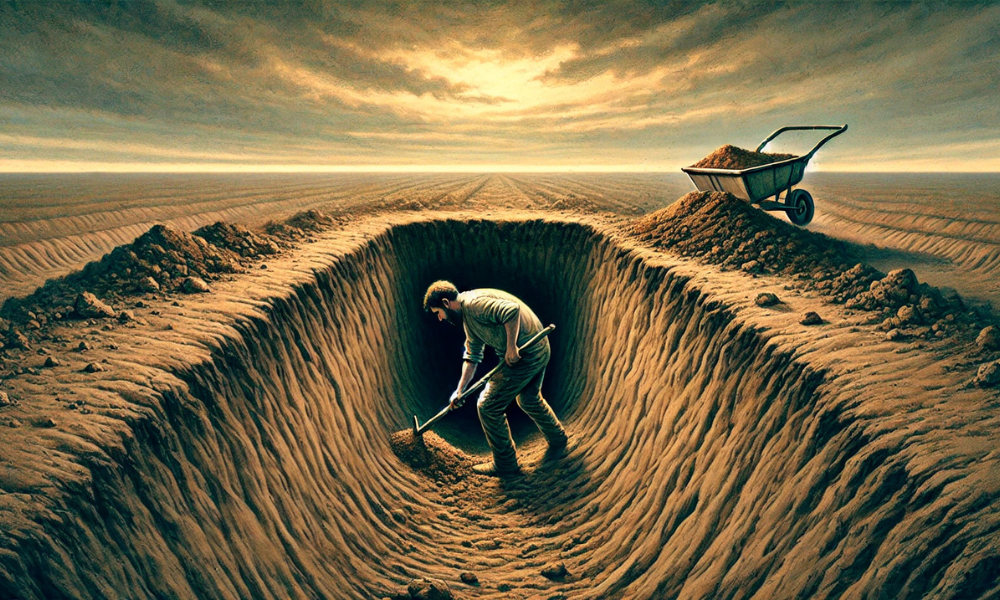 Metáfora Campo de hoyos